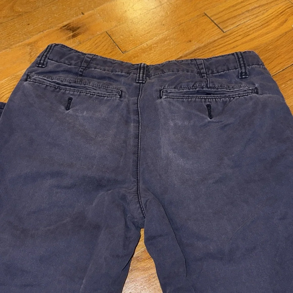 💥GAP KIDS BOYS NAVY BLUE LINED PANTS BOTTOMS 16 REG COTTON CHINO 2016 Collection - Picture 8 of 12